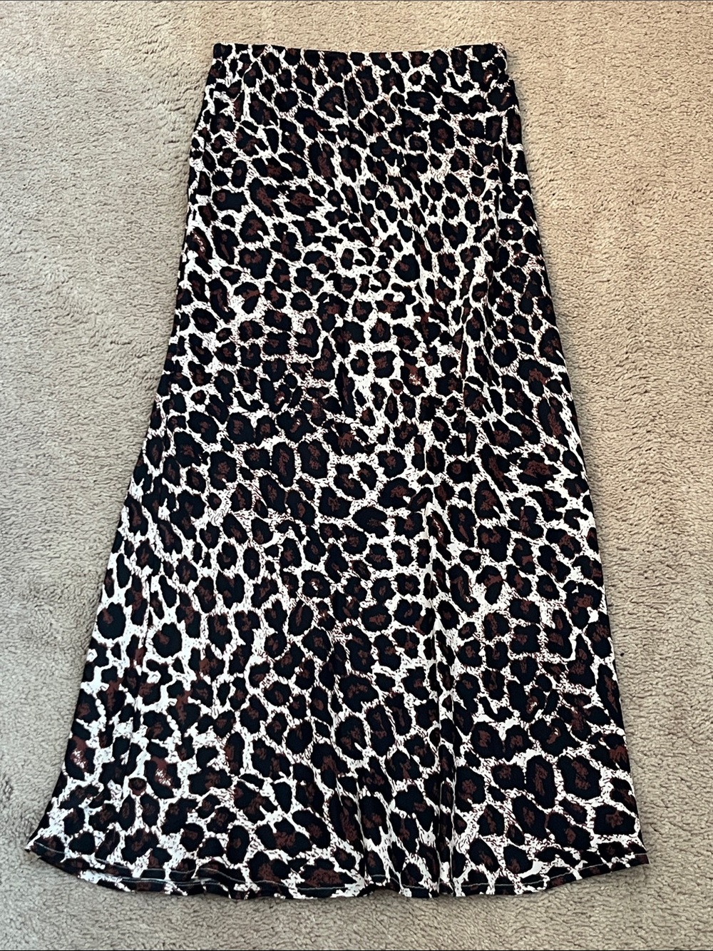 Anthropologie Women’s leopard print A-line skirt XXS
